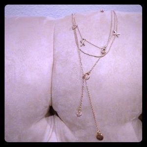 XOXO gold multilayered necklace. NWOT.